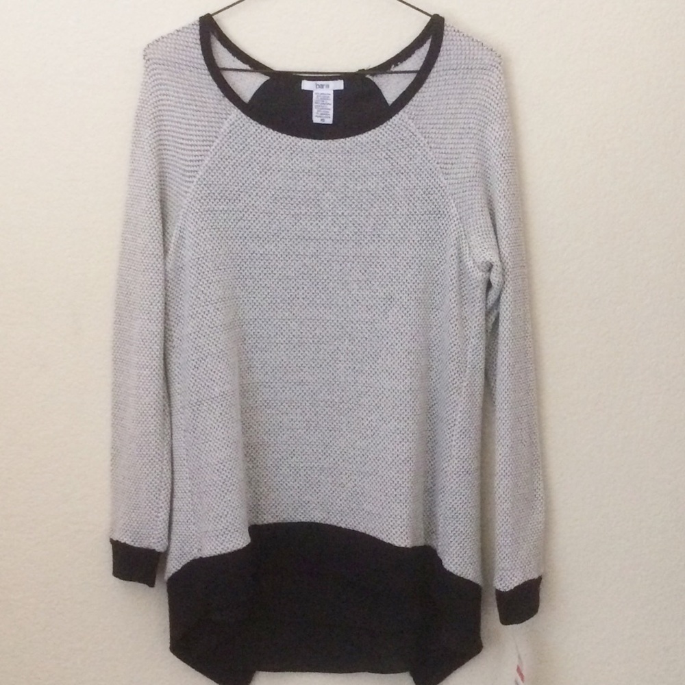Bar III Chiffon Criss Cross Back Sweater